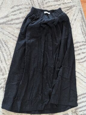 Abercrombie & Fitch Black Maxi Skirt with Elastic Waist